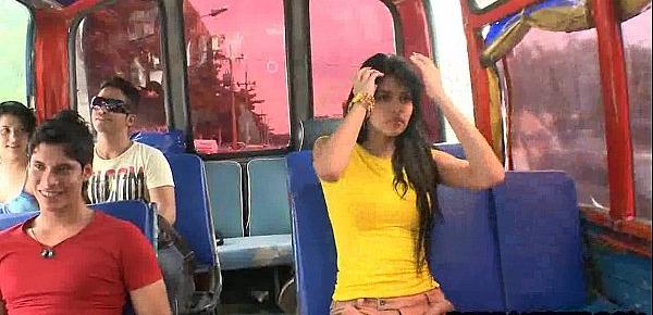  Young latina bitch gets fuck on a bus 14